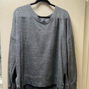 Athleta Gray Crewneck Pullover Sweater